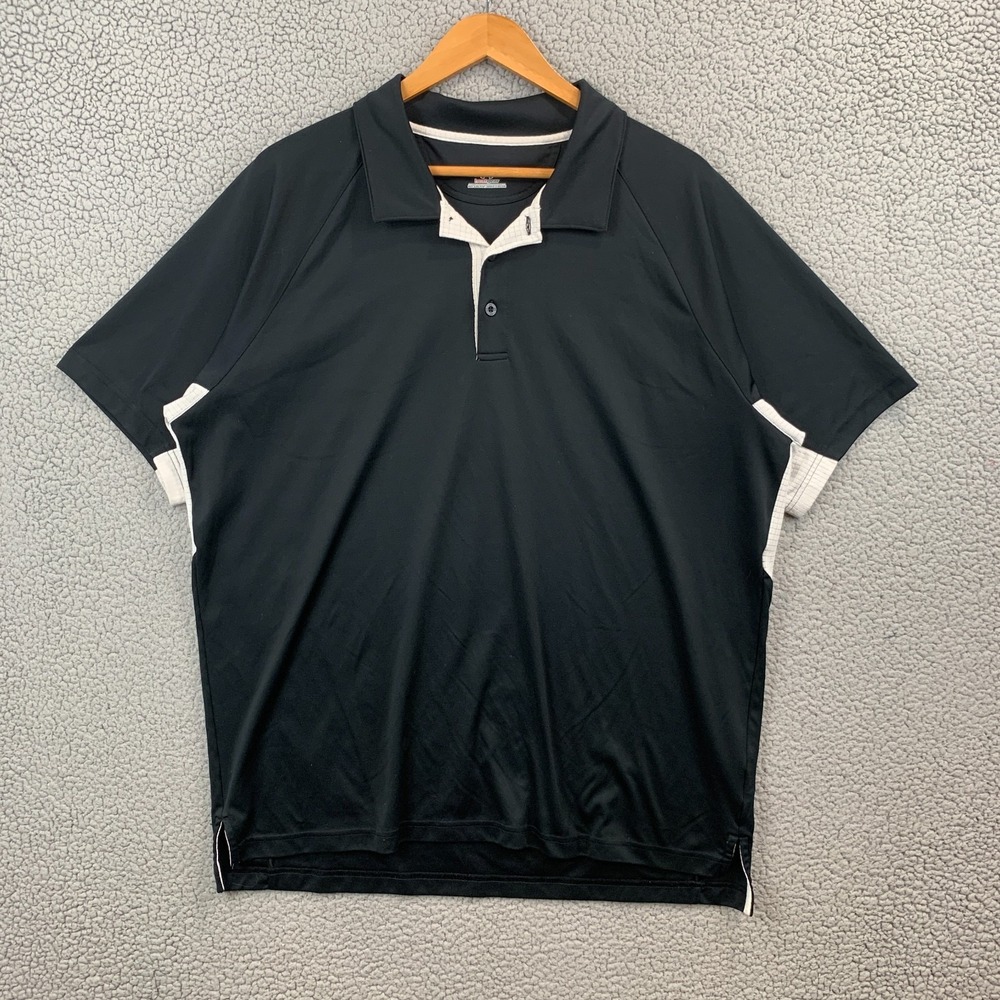 Under Armour Mens Heatgear Loose Fit Polo Shirt 2XL Black Golf Athletic Casual